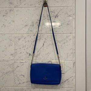 Kate Spade Cross body blue flap bag